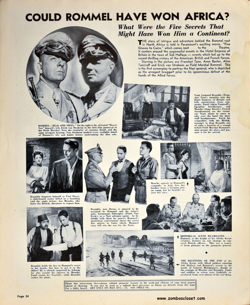 Five Graves to Cairo Pressbook 33