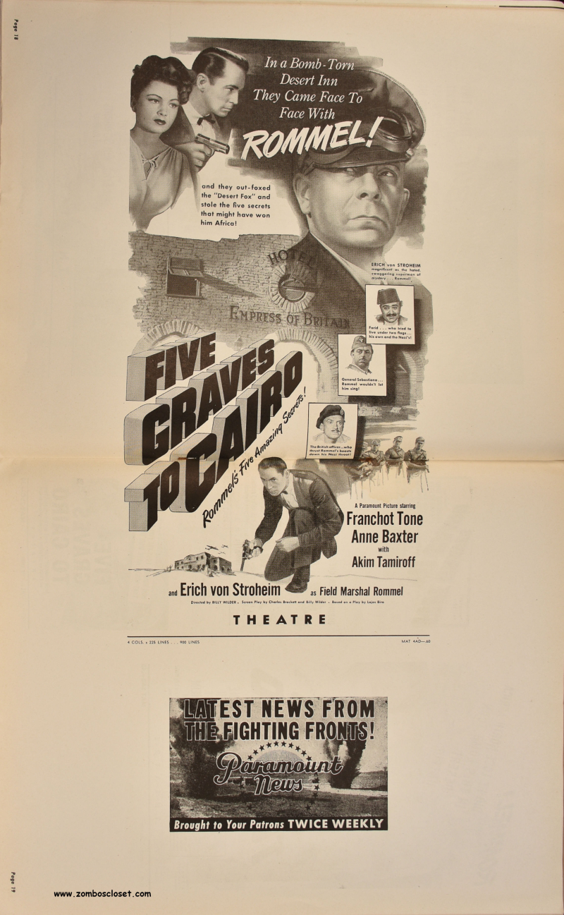 Five Graves to Cairo Pressbook 17