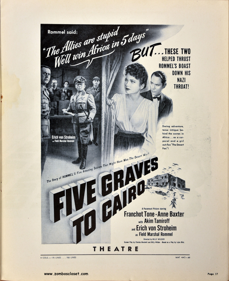 Five Graves to Cairo Pressbook 17