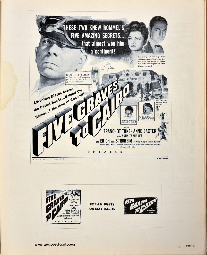 Five Graves to Cairo Pressbook 17
