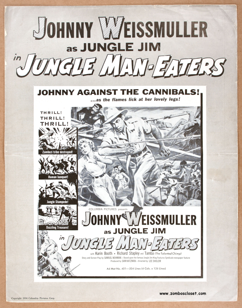 Jungle Man-Eaters Pressbook 1
