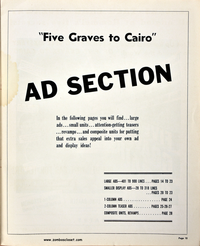 Five Graves to Cairo Pressbook 09