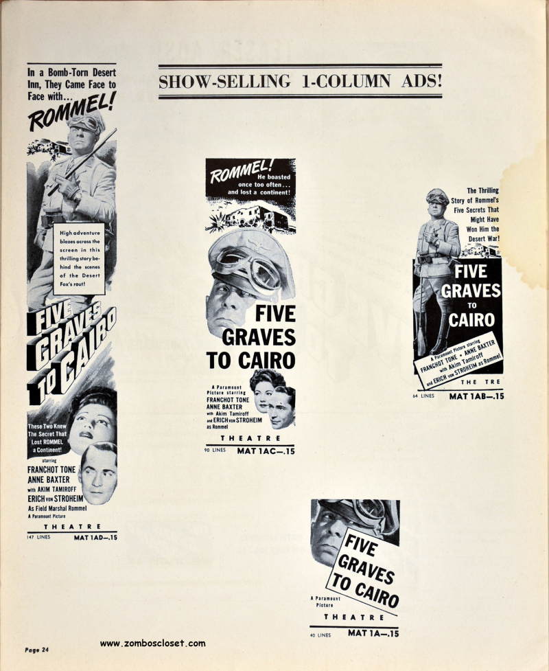 Five Graves to Cairo Pressbook 24