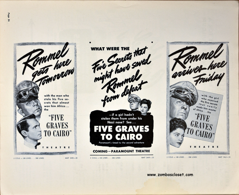 Five Graves to Cairo Pressbook 25