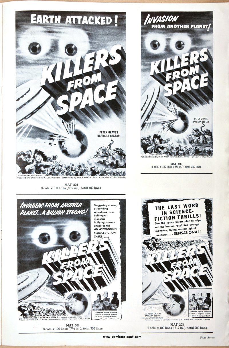 Killers From Space Pressbook 01