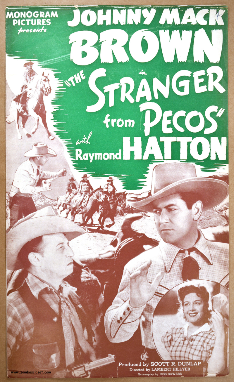 Stranger From Pecos Pressbook 1