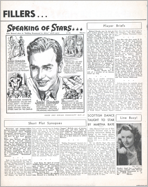 Bulldog Drummond in Africa  Pressbook009