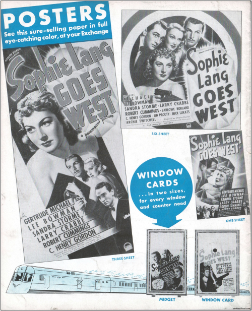 Sophie Lang Goes West Pressbook01