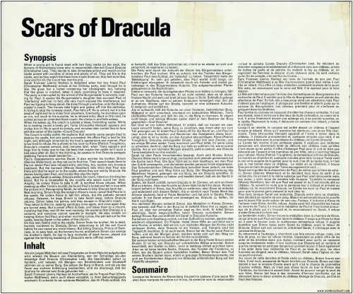 Scars of Dracula  Pressbook001