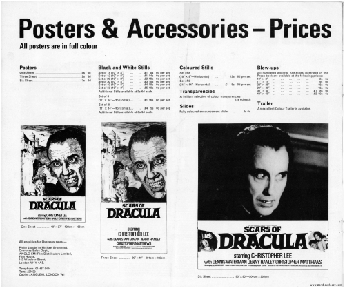 Scars of Dracula  Pressbook001