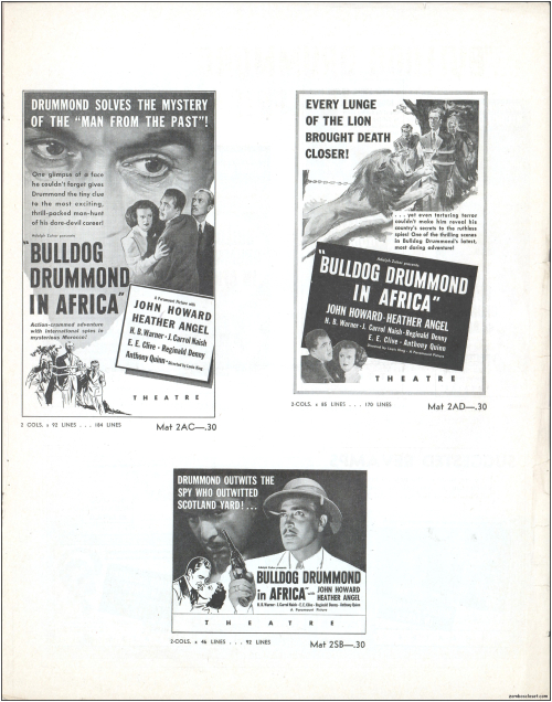 Bulldog Drummond in Africa  Pressbook001