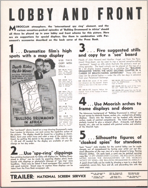 Bulldog Drummond in Africa  Pressbook001