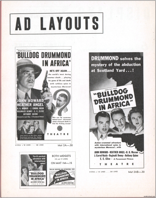 Bulldog Drummond in Africa  Pressbook001