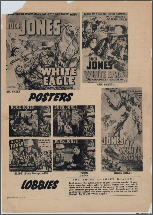 Buck Jones White Eagle Serial  Pressbook009