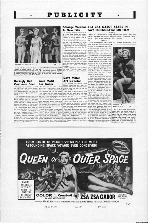 Queen From Outer Space Pressbook 01