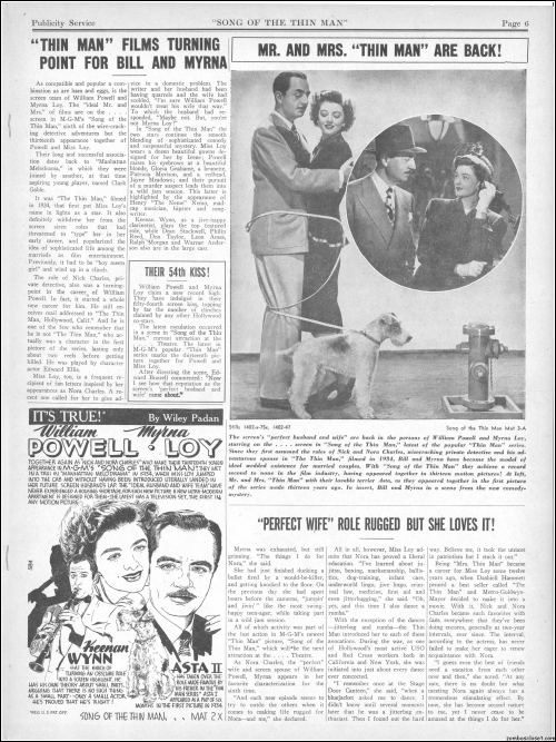 Song of the Thin Man  Pressbook07