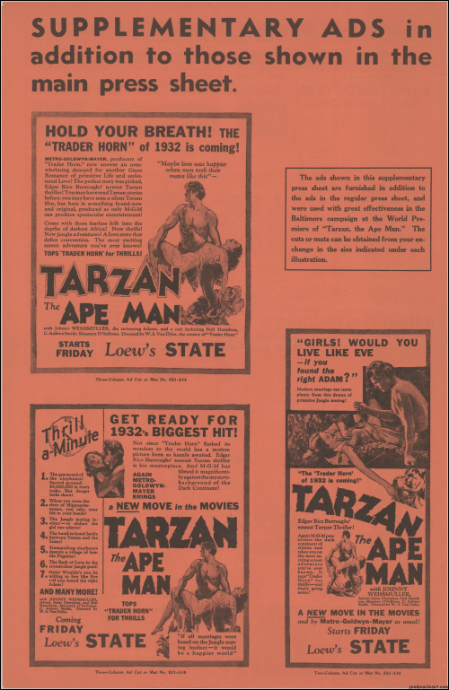 Tarzan the Ape Man Second Supplement  01