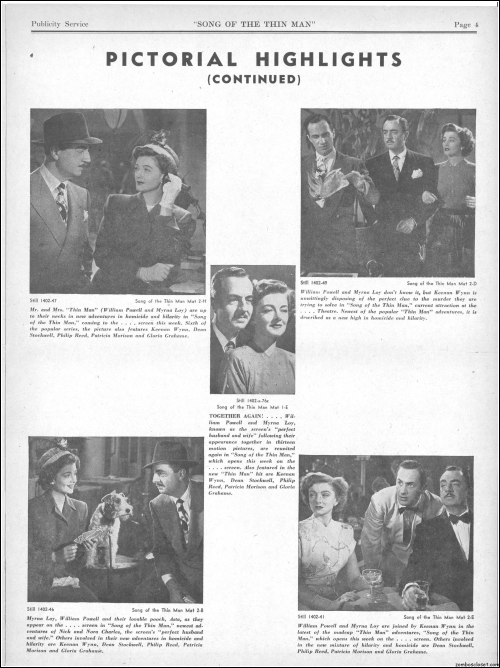 Song of the Thin Man  Pressbook00