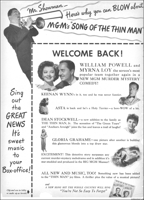 Song of the Thin Man  Pressbook00