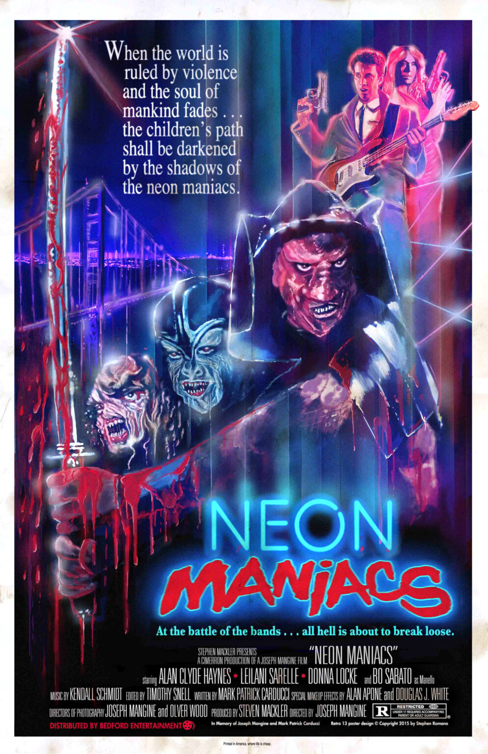 neon maniacs movie poster