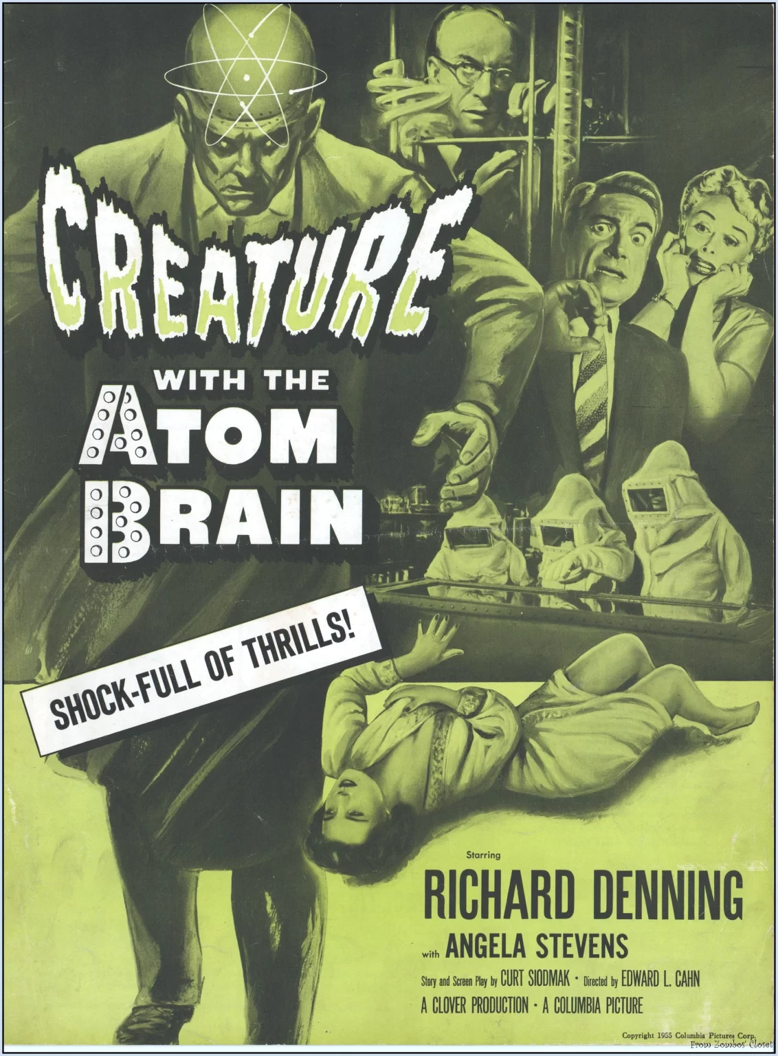 Creature with the Atom Brain Pressbook