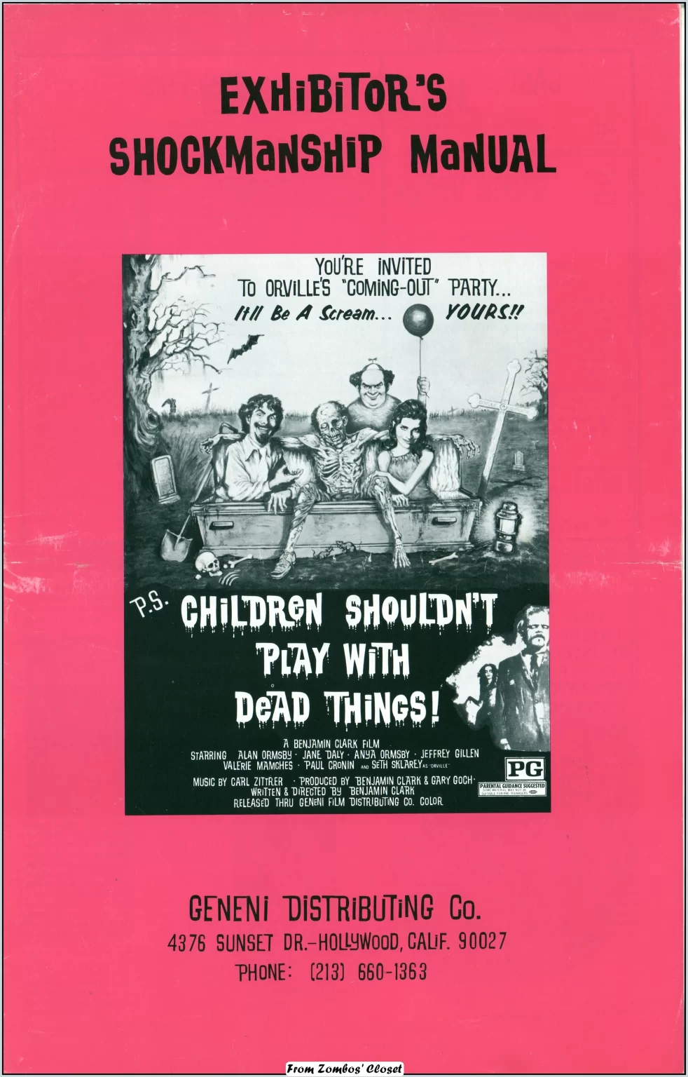 Children Shouldnt Play With Dead Things Pressbook 
