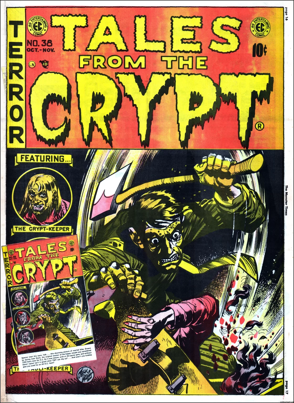 The Monster Times 10 Tales from the Crypt Centerfold