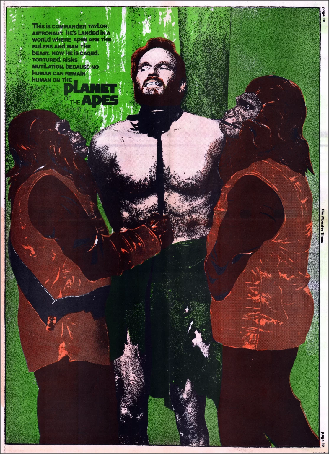 The Monster Times 11 Planet of the Apes Centerfold