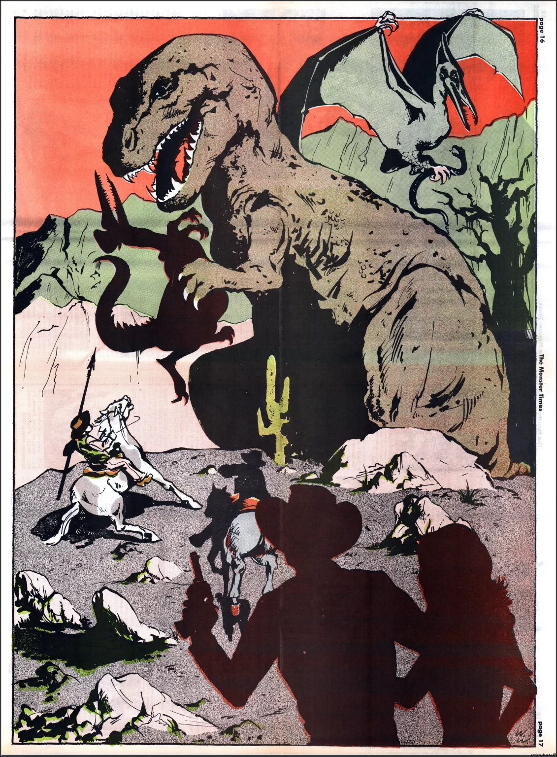 The Monster Times 15 Valley of Gwangi Centerfold.