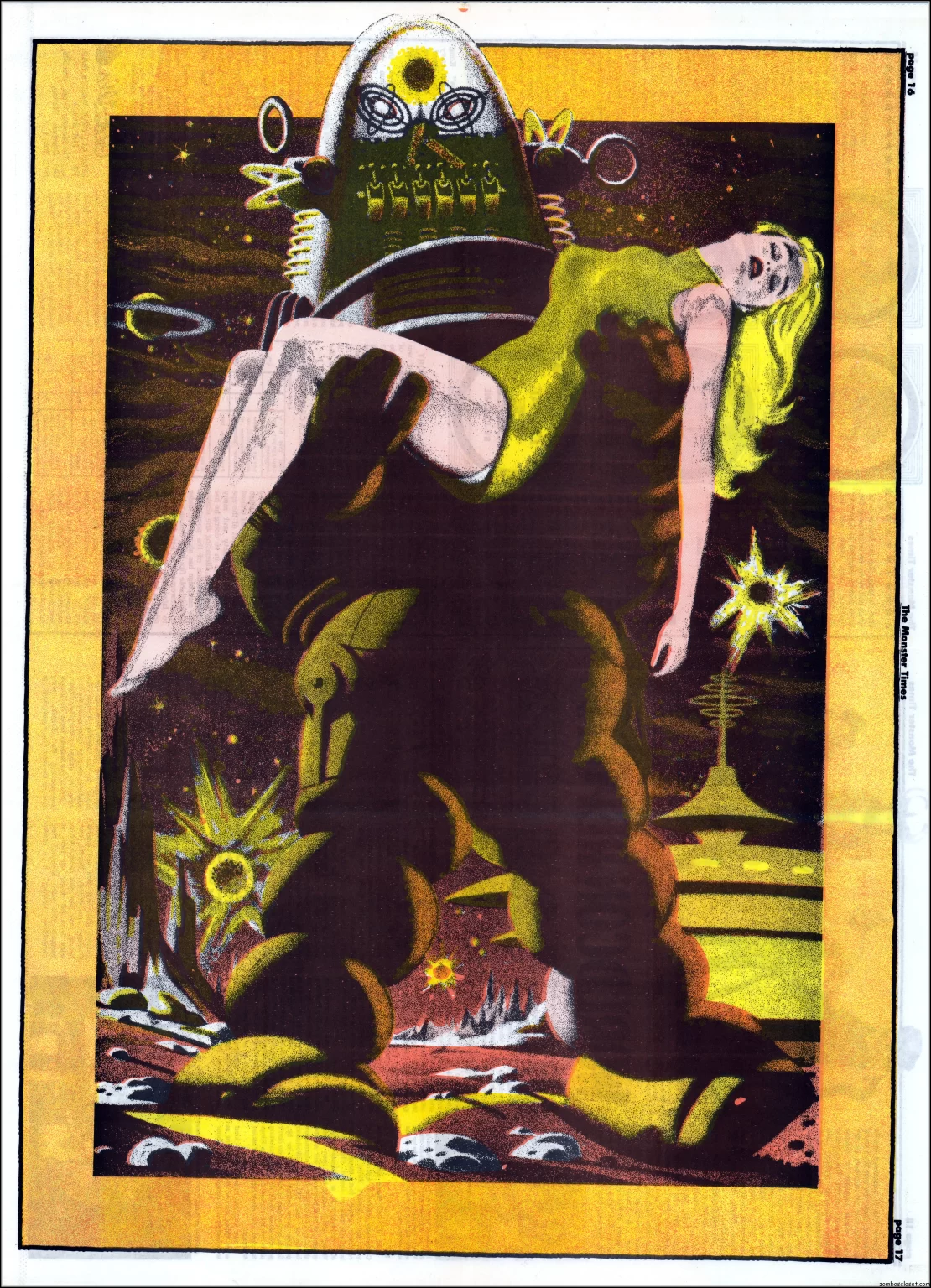The Monster Times 17 Forbidden Planet Centerfold.