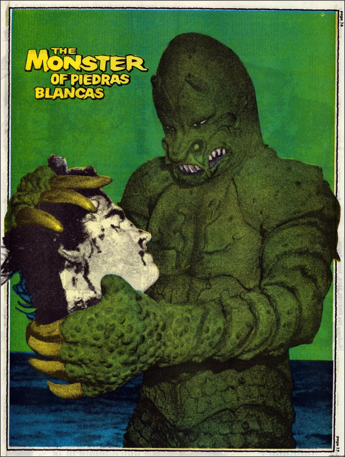 The Monster Times 18 Monster of Piedras Blancas Centerfold.
