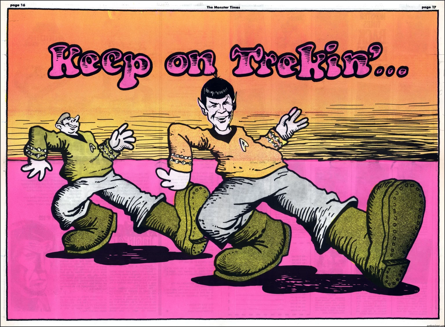 The Monster Times 20 Keep on Trekin' Centerfold.