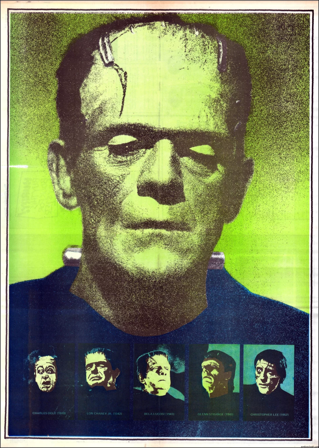 The Monster Times 21 Boris Karloff Frankenstein's Monster Centerfold.