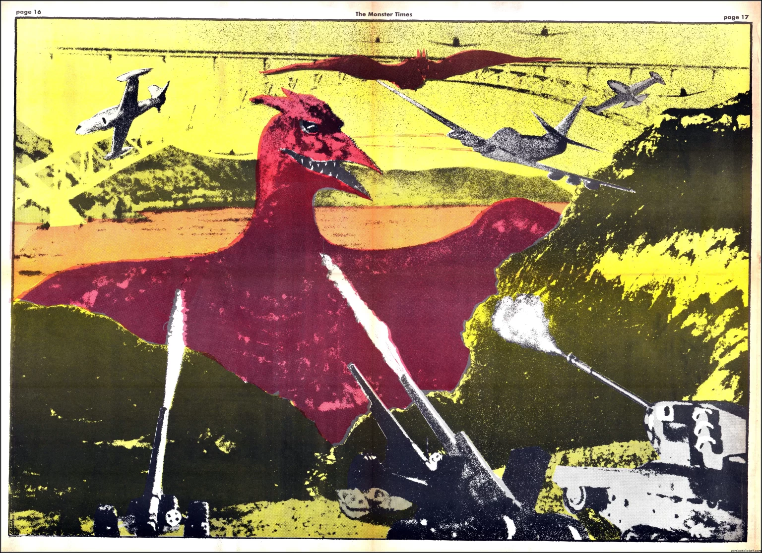 The Monster Times 24 Rodan Centerfold.