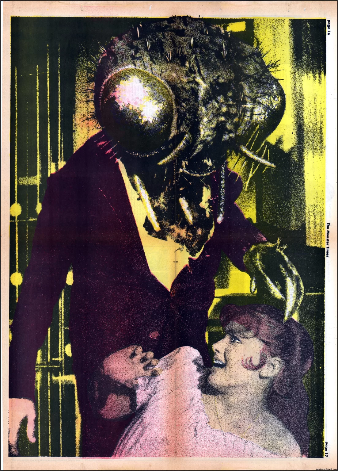 The Monster Times 25 The Fly Centerfold.