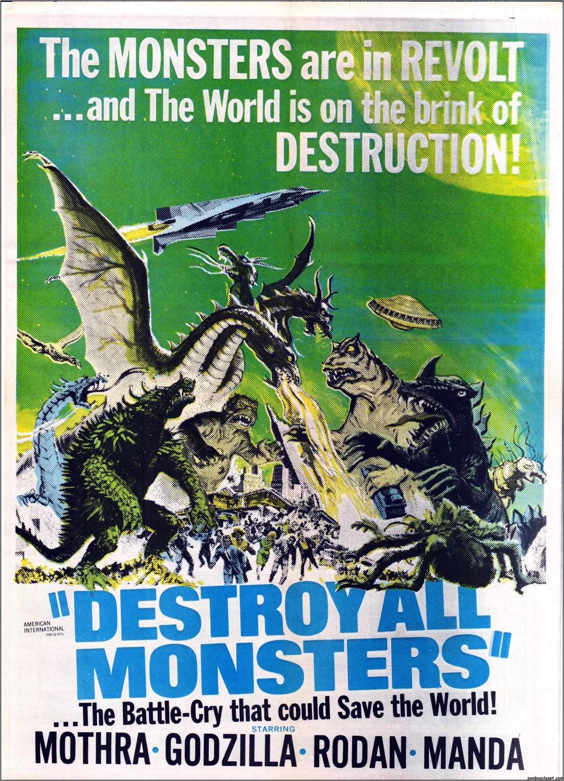 The Monster Times 26 Destroy All Monsters Centerfold.