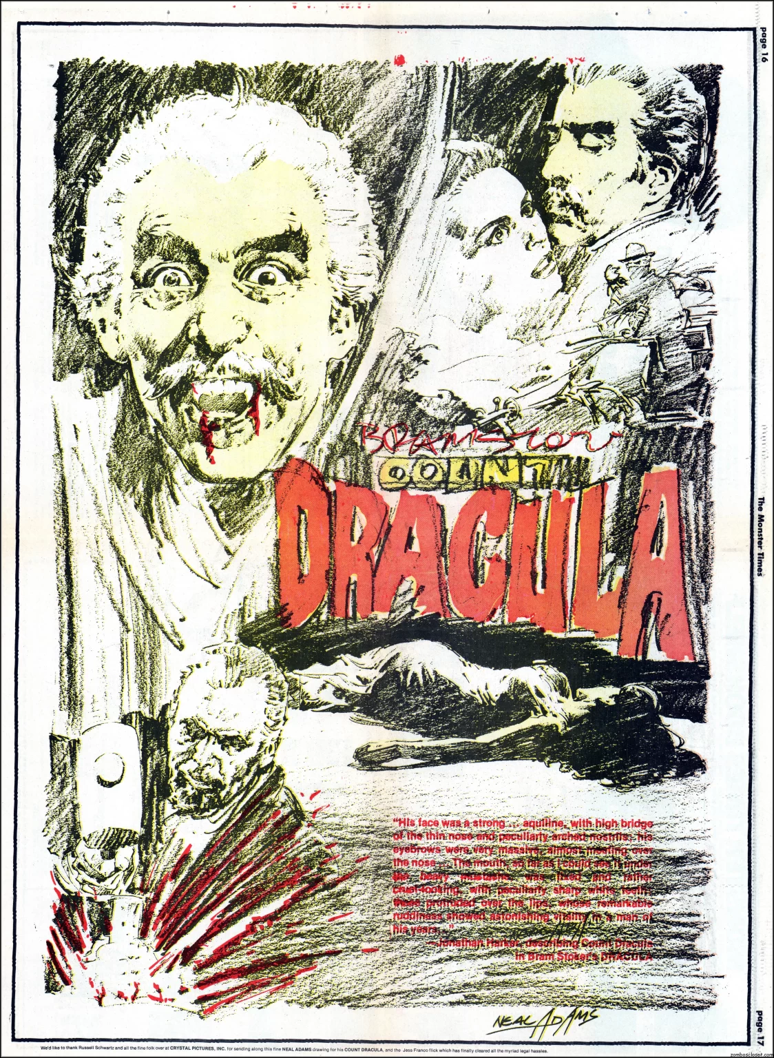 The Monster Times 27 Neal Adam's Centerfold.