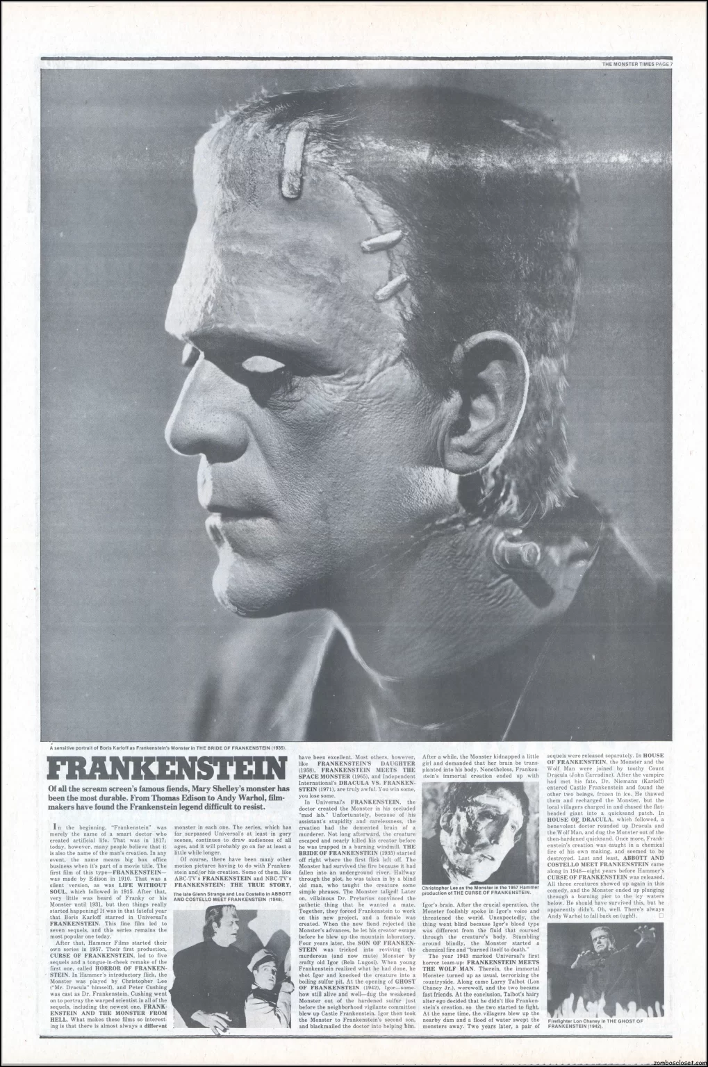 The Monster Times 39 Sort of Centerfold.