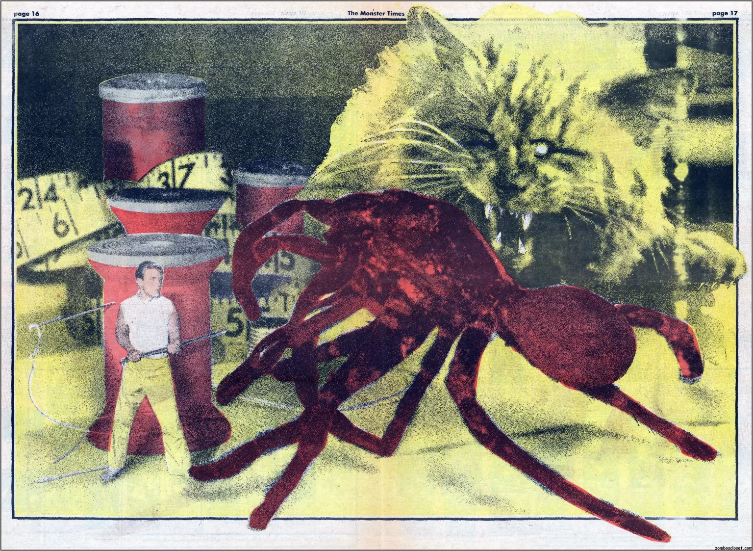 The Monster Times 42 The Incredible Shrinking Man Centerfold.