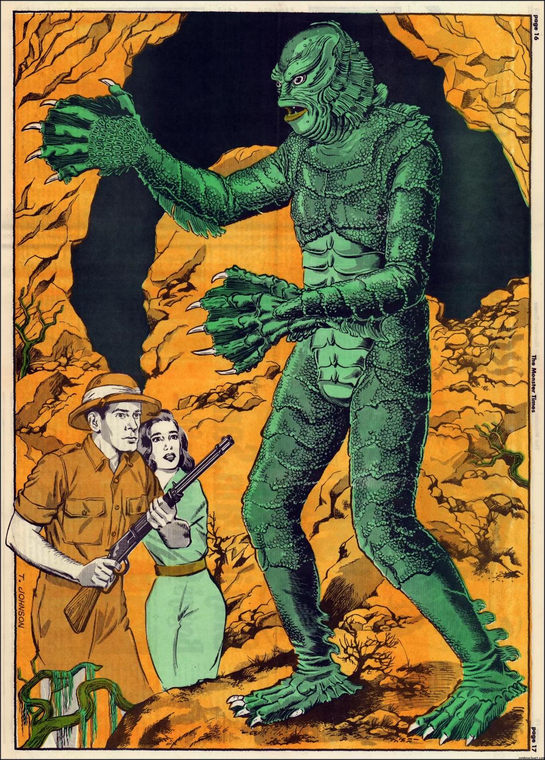 The Monster Times 5 Creature from the Black Lagoon Centerfold