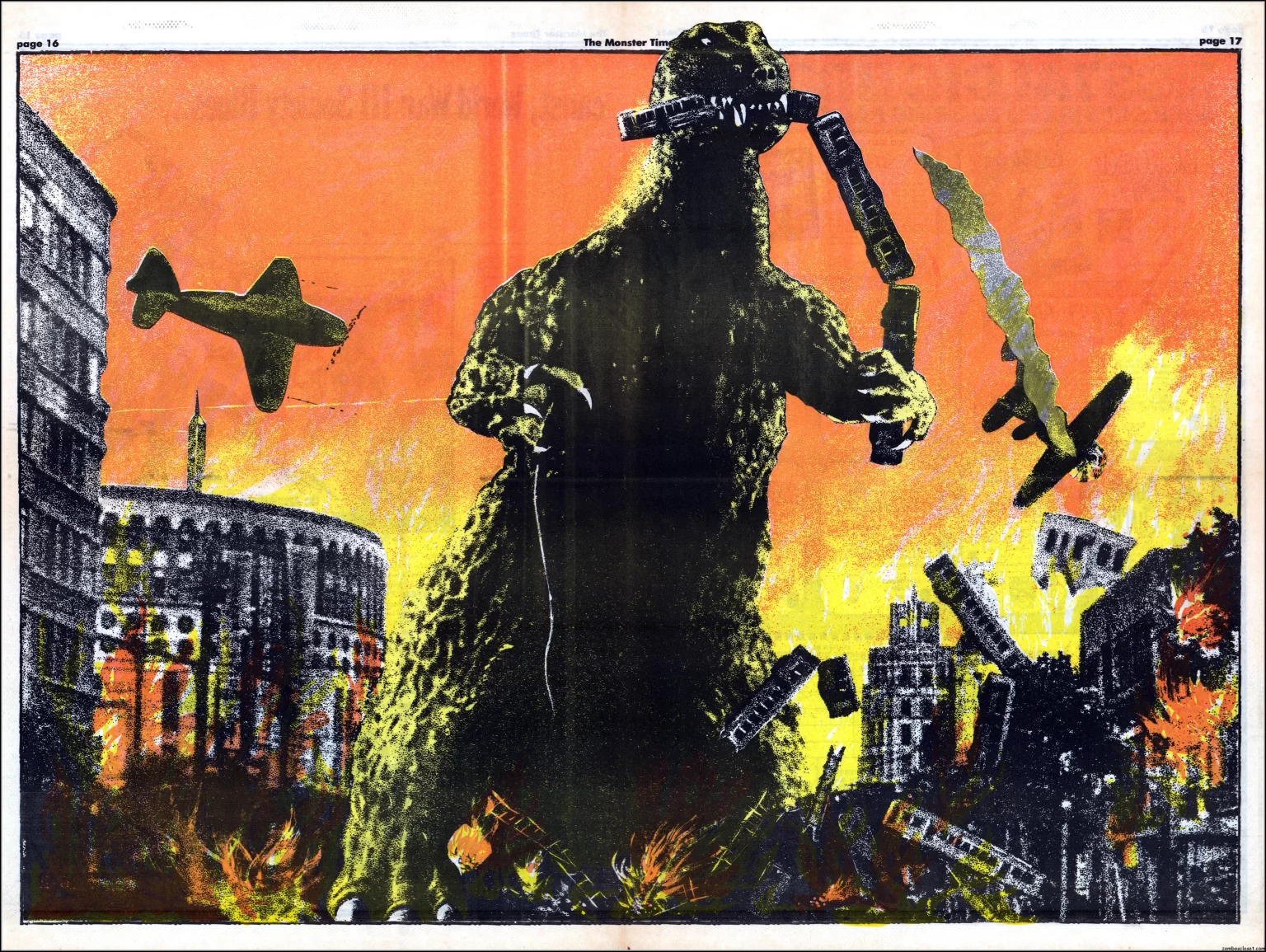 The Monster Times 7 Godzilla Centerfold