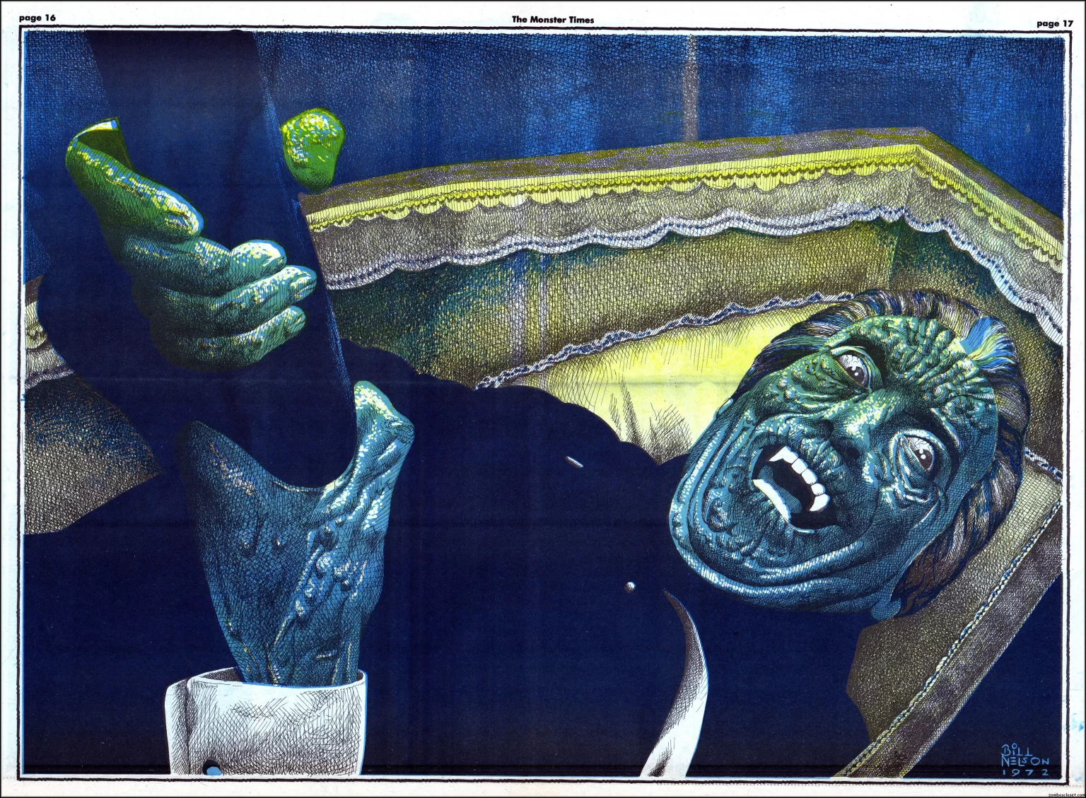 The Monster Times 8 Chris Lee Dracula Centerfold