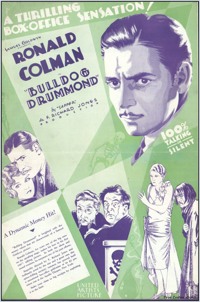Bulldog Drummond 1926 Pressbook Front Cover
