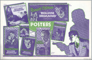 Bulldog Drummond 1926 Pressbook Back Cover