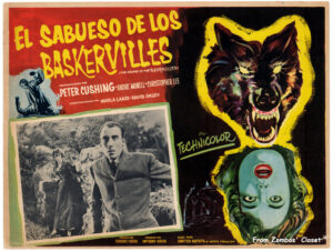 The Hound of the Baskervilles Mexican lobby card.