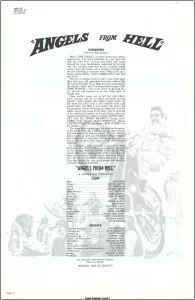 Angels From Hell AIP Movie Pressbook Angels From Hell AIP Movie Pressbook