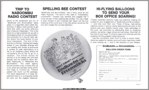 Bedknobs and Broomsticks pressbook Bedknobs and Broomsticks Rerelease Pressbook