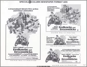 Bedknobs and Broomsticks pressbook ad pad Bedknobs and Broomsticks Ad Pad