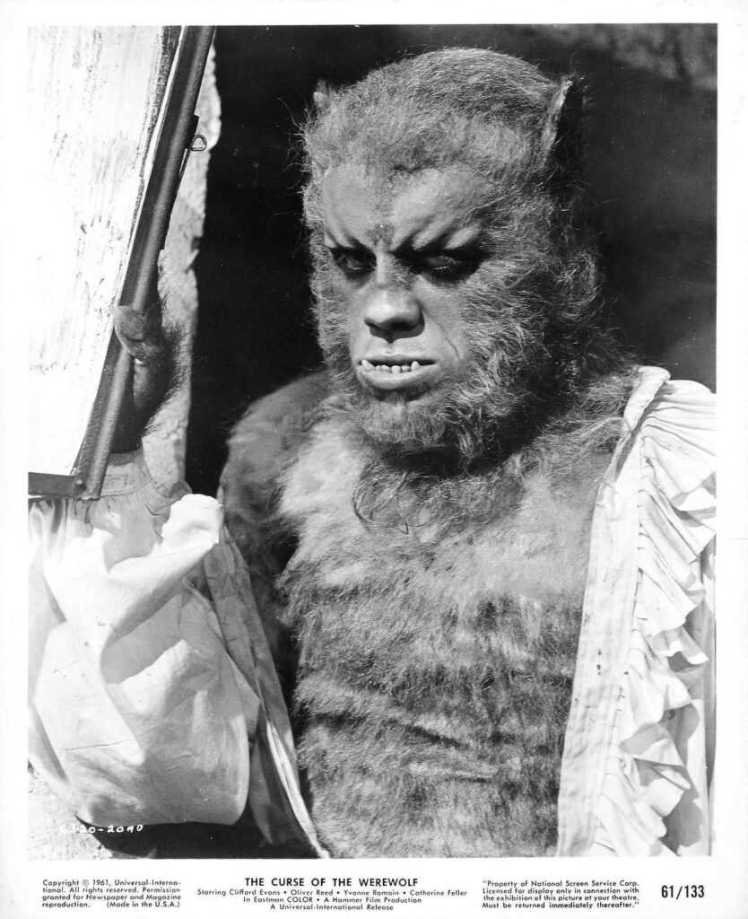 Curse of the Werewolf Oliver Reed in full makeup. Curse of the Werewolf Oliver Reed in full makeup.