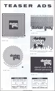 AIP Dorian Gray 1970 movie pressbook